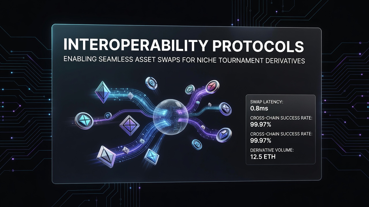 Visualisierung von Blockchain-Interoperabilität und Asset-Swaps in dezentralen Märkten